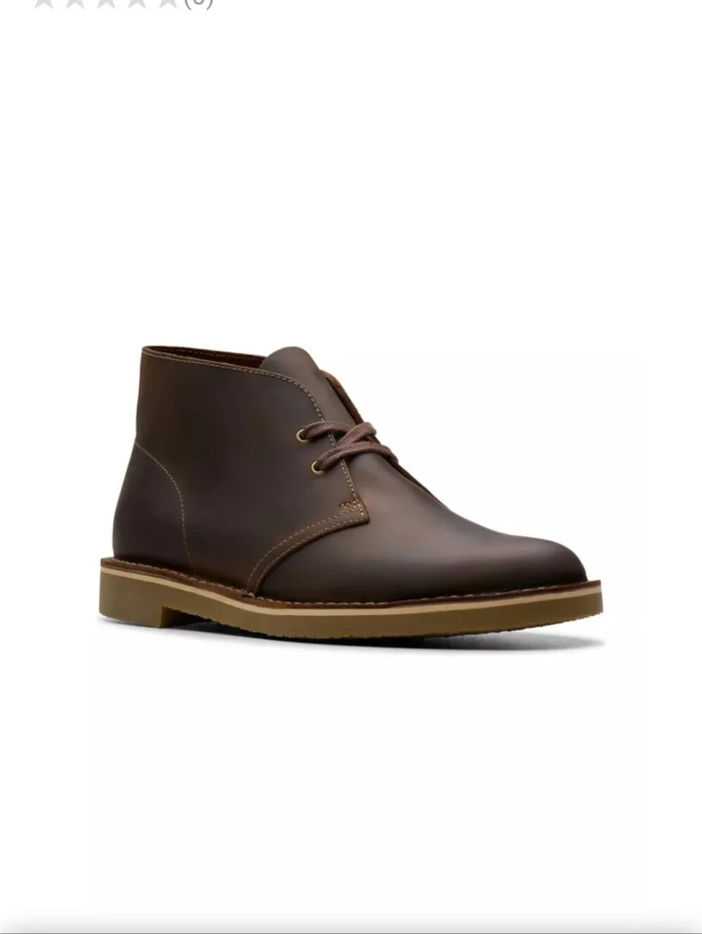 Clarks Men's Brown Oil Rubbed (Bees wax) Leather Chukka Boot